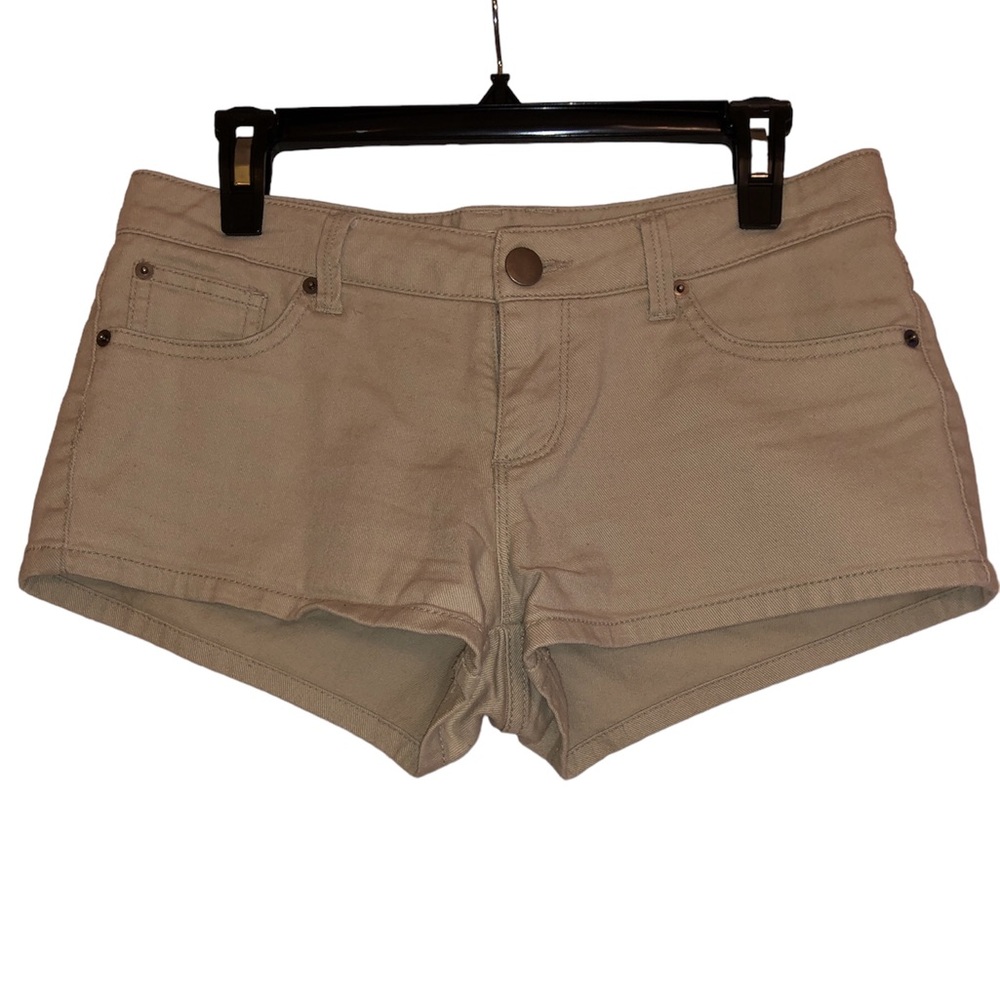 Khaki Tan Denim Shorts in Size 27